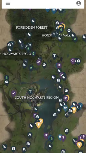 MapGenie: Hogwarts Legacy Map screenshot