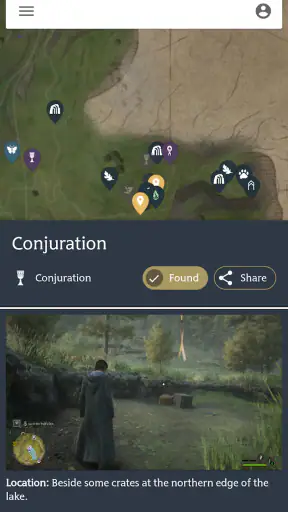 MapGenie: Hogwarts Legacy Map screenshot