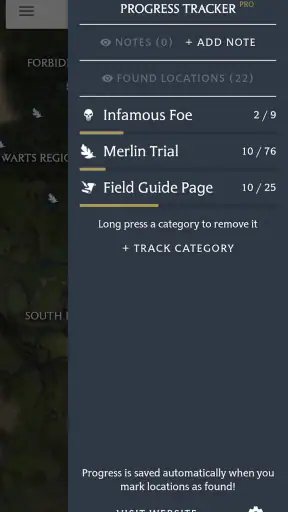 MapGenie: Hogwarts Legacy Map screenshot
