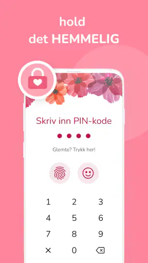 Menstruasjonskalender screenshot