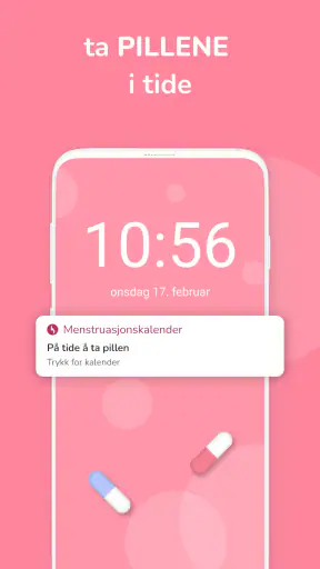Menstruasjonskalender screenshot