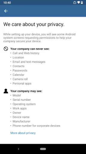 Microsoft Intune-firmaportal screenshot