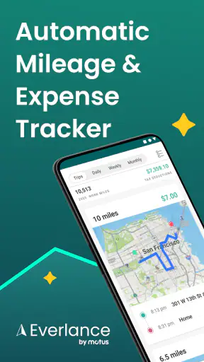 Mileage Tracker Log: Everlance screenshot