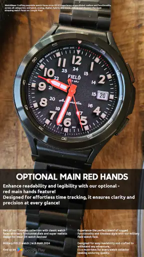 Military FIELD watch face screenshot