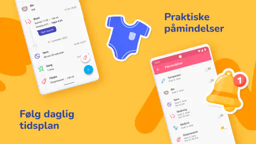Min baby tracker. Amme app screenshot