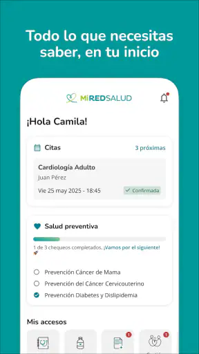 MiRedSalud screenshot
