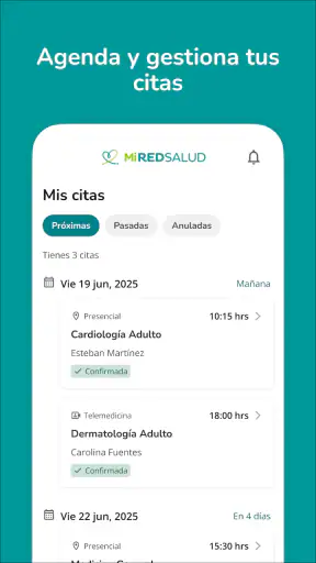 MiRedSalud screenshot