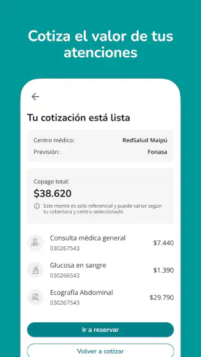 MiRedSalud screenshot
