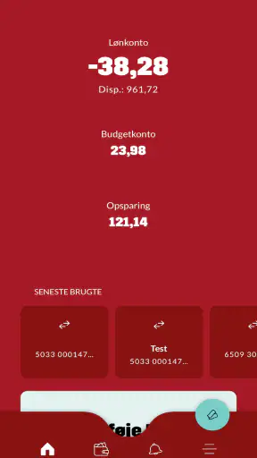 Mobilbank MiddelfartSparekasse screenshot