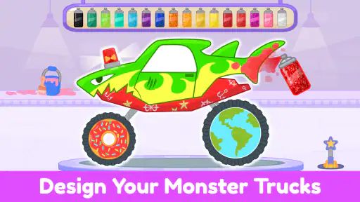 Monster Truck Kids Car Games screenshot