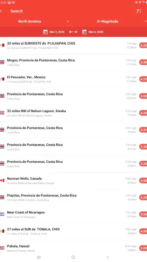 My Earthquake Alerts - Map screenshot