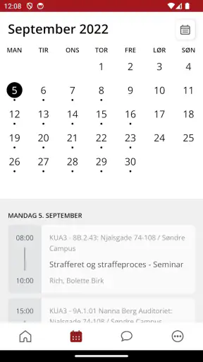 myUCPH screenshot