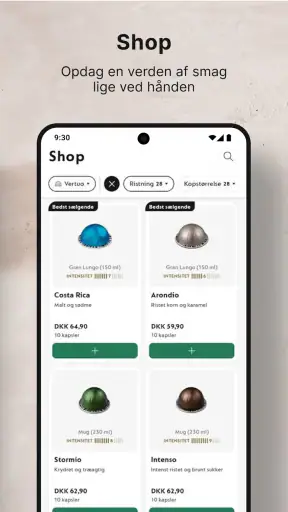 Nespresso Store screenshot
