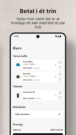 Nespresso Store screenshot