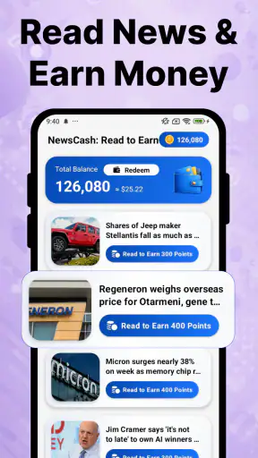 NewsCash: Read to Earn Money screenshot