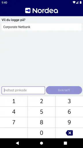 Nordea ID screenshot