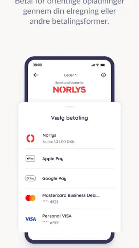 Norlys Opladning screenshot