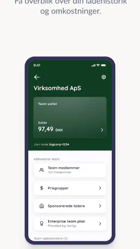 Norlys Opladning screenshot