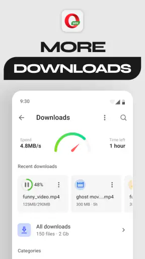 Opera Mini-webbrowser screenshot