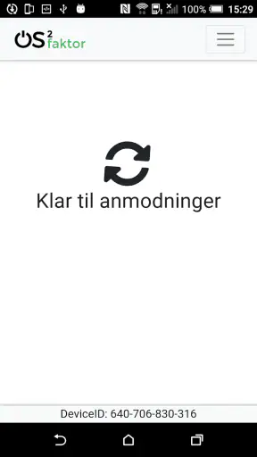 OS2faktor screenshot