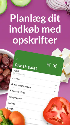 OurGroceries Indkøbsliste screenshot