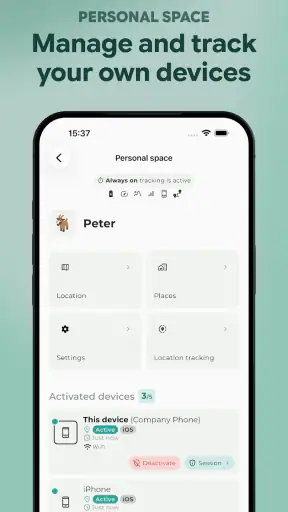 Paralino: Secure Phone Tracker screenshot