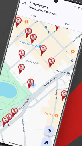 Parkeringsplads finder screenshot