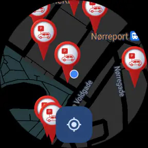 Parkeringsplads finder screenshot