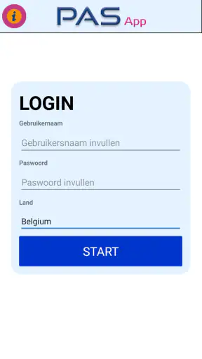 PAS app screenshot