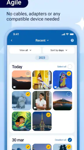 Photo Transfer: Send via WiFi screenshot
