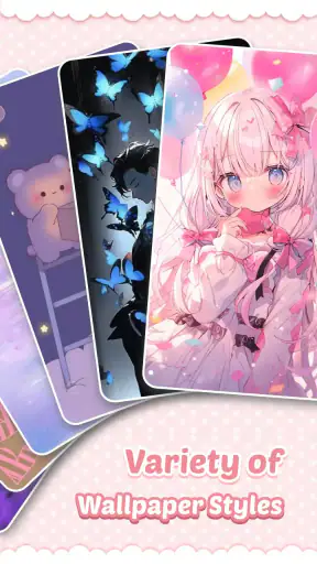 Pink Cute Hippo Tastatur screenshot