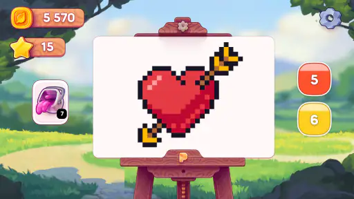 Pixelwoods: Farve efter nummer screenshot