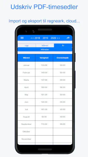 Planningify : Arbejde tidsplan screenshot