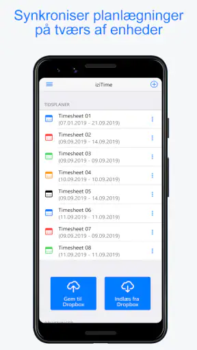 Planningify : Arbejde tidsplan screenshot