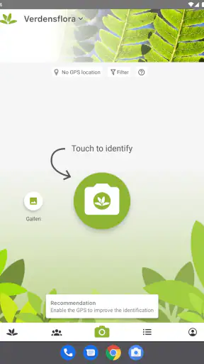 PlantNet Plante Identificering screenshot