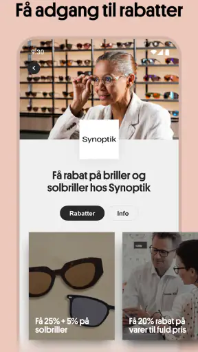 PlusKort app’en screenshot