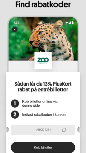 PlusKort app’en screenshot