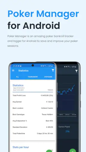 Poker Manager Bankroll Tracker screenshot