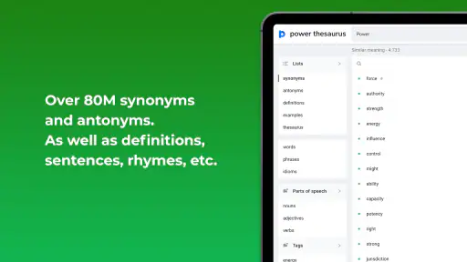 Power Thesaurus screenshot