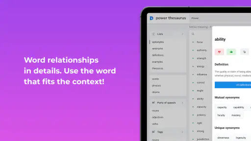 Power Thesaurus screenshot