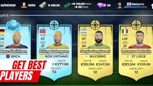 Pro Fodboldagent screenshot