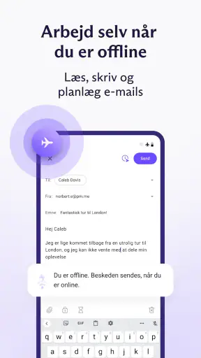 Proton Mail: Krypteret e-mail screenshot