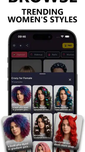 Prøv frisurer med AI screenshot