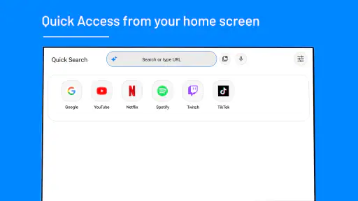 Quick Search Browser for TV screenshot