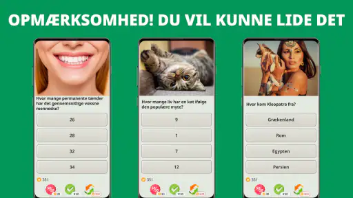 QuizzLand: Quiz spil på dansk screenshot