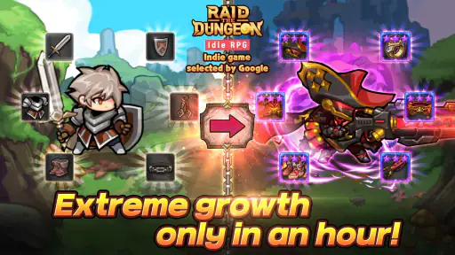 Raid the Dungeon : Idle RPG screenshot