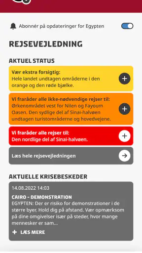 Rejseklar screenshot