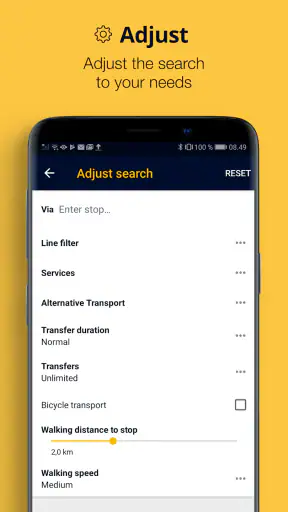 Rejseplanen screenshot