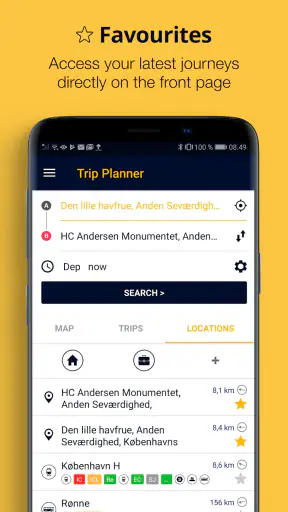 Rejseplanen screenshot