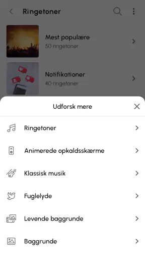 Ringetoner til Android™ screenshot